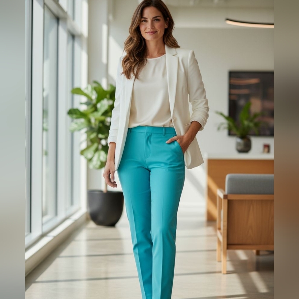 Anne Klein Turqouise Trousers-NWT
